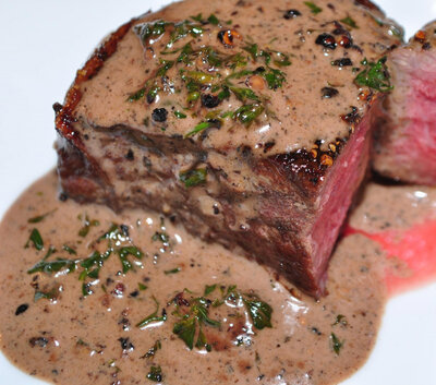 Marinade de beefsteak aux 3 poivres