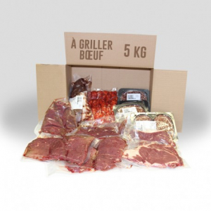 Colis à griller-5kg-bœuf avec steak haché 80 euro