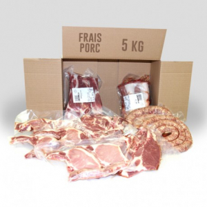 Colis de porc frais - 5kg -  65.5 euro