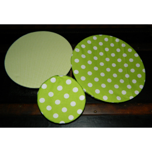 Lot de 3 charlottes en tissu