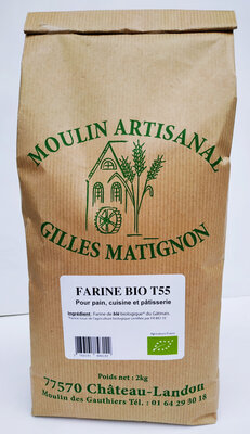 Farine pâtissière t55 bio , cond. 2 kg