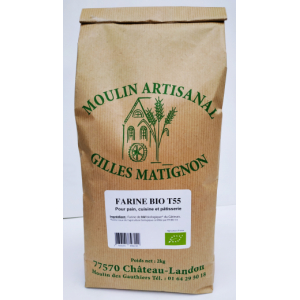 Farine pâtissière t55 bio , cond. 2 kg