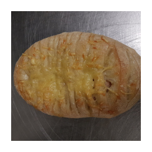 Pain ciabatta lardons gruyere