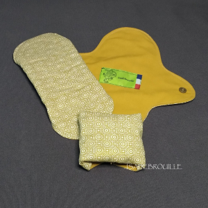 Serviette hygenique géométrie doré