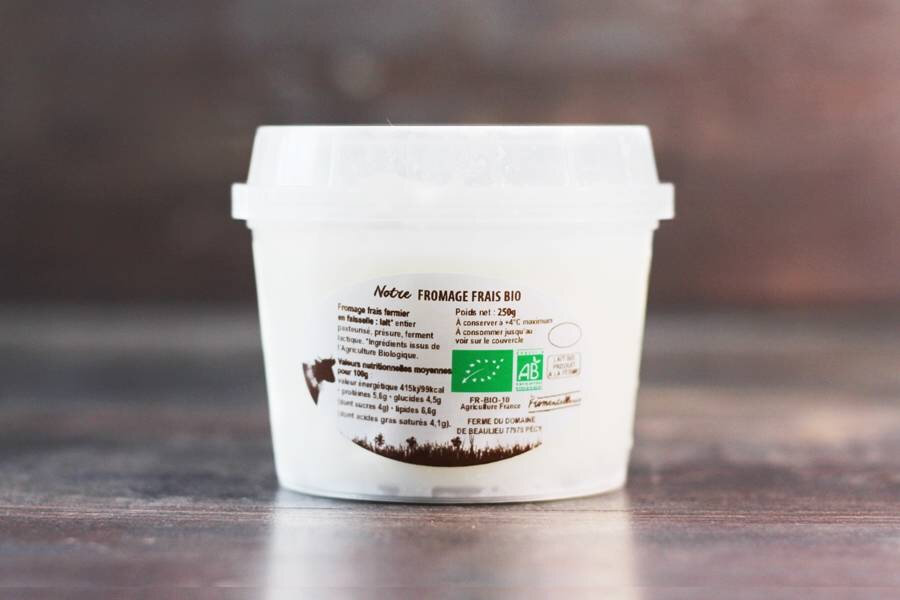 Faiselle Fromage frais en faisselle - 250g - 1 u - La Fromentellerie - Locavor.fr