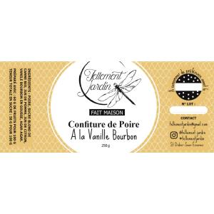 Confiture de poire à la vanille bourbon