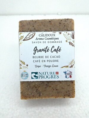 Savon de gommage corps au café