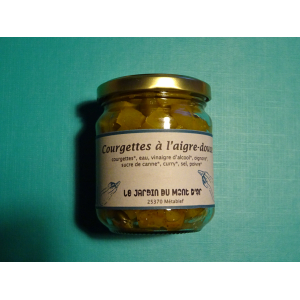 Courgettes à l'aigre-douce