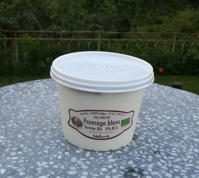 Fromage blanc myrtille pot 500 g