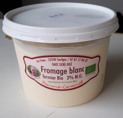 Fromage blanc pomme caramel  500 g