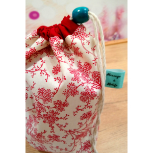 Pochon à vrac 'branches rouges'