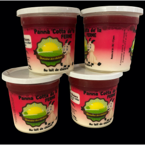 Panna cotta fruits rouges x 4