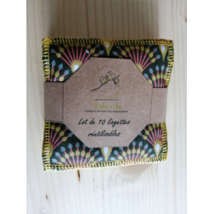 Lot 10 lingettes moutarde