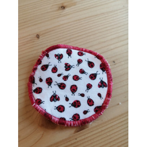 Disque à démaquiller coccinelle