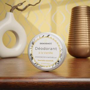 Déodorant certifié bio à la vanille en pot