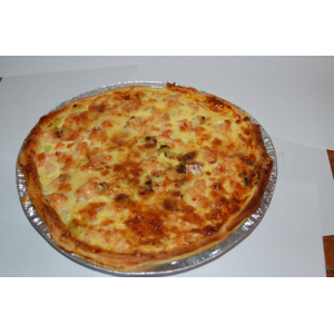 Tarte saumon fumée poireaux