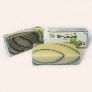 Savon contraste - menthe/eucalyp