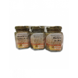 Moutarde au miel lot de 3 pots