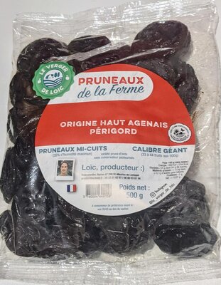 Pruneaux mi cuits avec noyau 500g