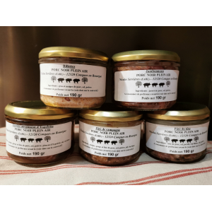 Colis 5 verrines porc noir plein air