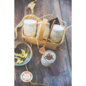 Mousse straciatella chocolat blanc