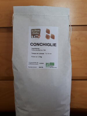 Pâtes conchiglie bio
