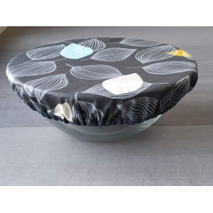 Couvre plats - feuilles gris