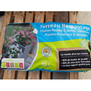Terreau de rempotage