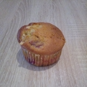 Muffin framboises et chocolat blanc