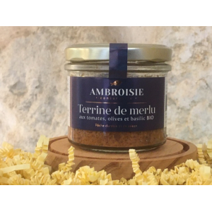 Terrine de merlu aux tomates olives