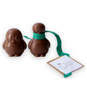 Pingouins de noël bio - chocolat lait