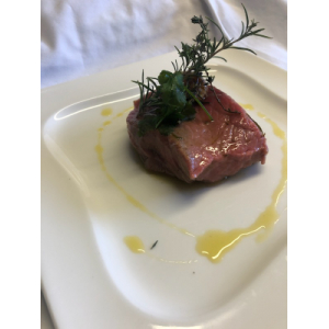 Pavé de tranche mariné aux herbes