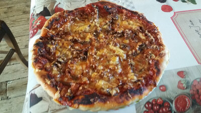 Pizza aux champignons