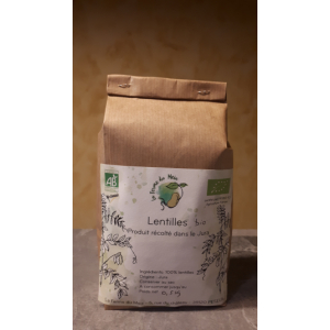 Lentilles vertes bio 0.5 kg