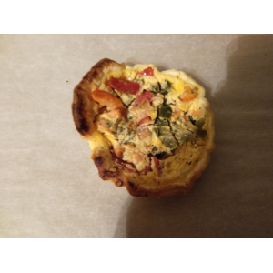 Tartelette crevettes poivron tomates  lot de4