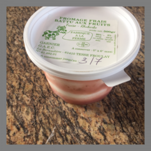 Fromage blanc fraise-rhubarbe