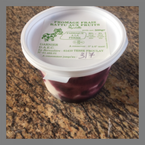 Fromage blanc myrtille