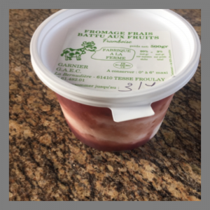 Fromage blanc framboise