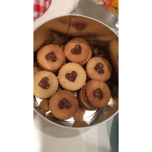 Sablés fourrés au chocolat