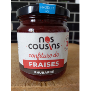 Confiture de fraises-rhubarbe