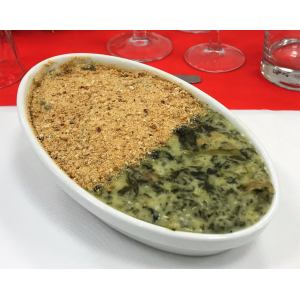 Gratin d'épinards à la crème
