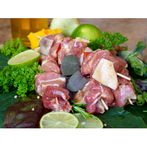 Brochette d'agneau miel citron