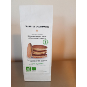 Prep. blinis lentilles vertes