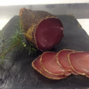Noix de jambon fumée tranchée