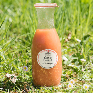 Soupe de tomate aux 3 fromages