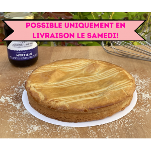 Gâteau basque myrtille  6 parts