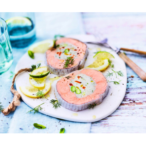 Tranche de saumon farci