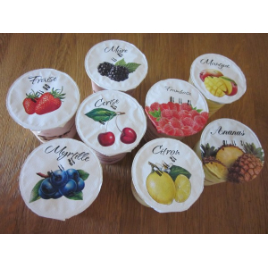 Lot de 2. yaourt aux fruits framboise