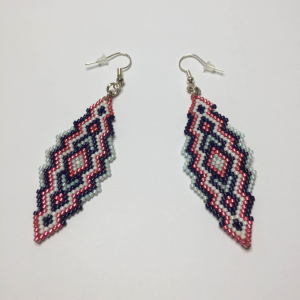 Boucles d'oreilles miyuki navettes