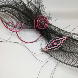 Bague miyuki navette amérindienne